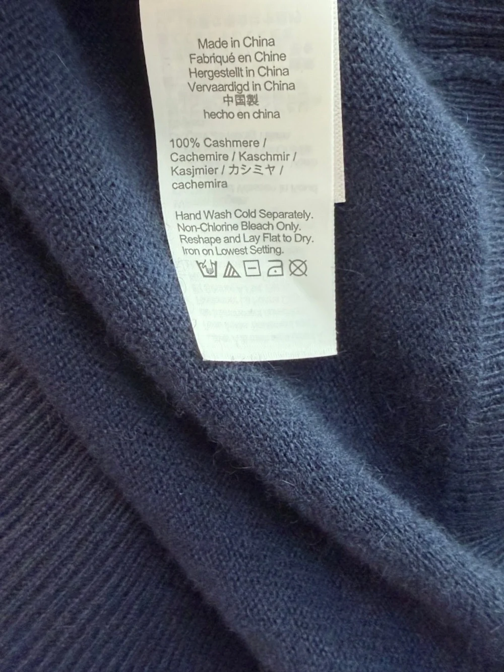 NWT J. Crew Men's Cashmere Sweater in Navy Size M